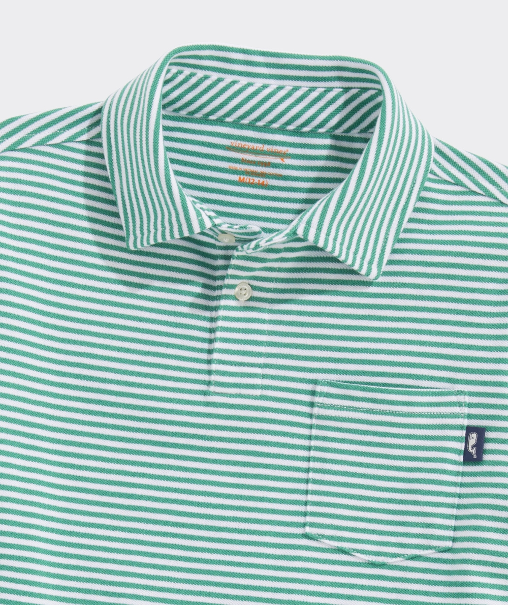 Polos Vineyard Vines Surfside Pique Polo Niños Blancos | GHK-713465