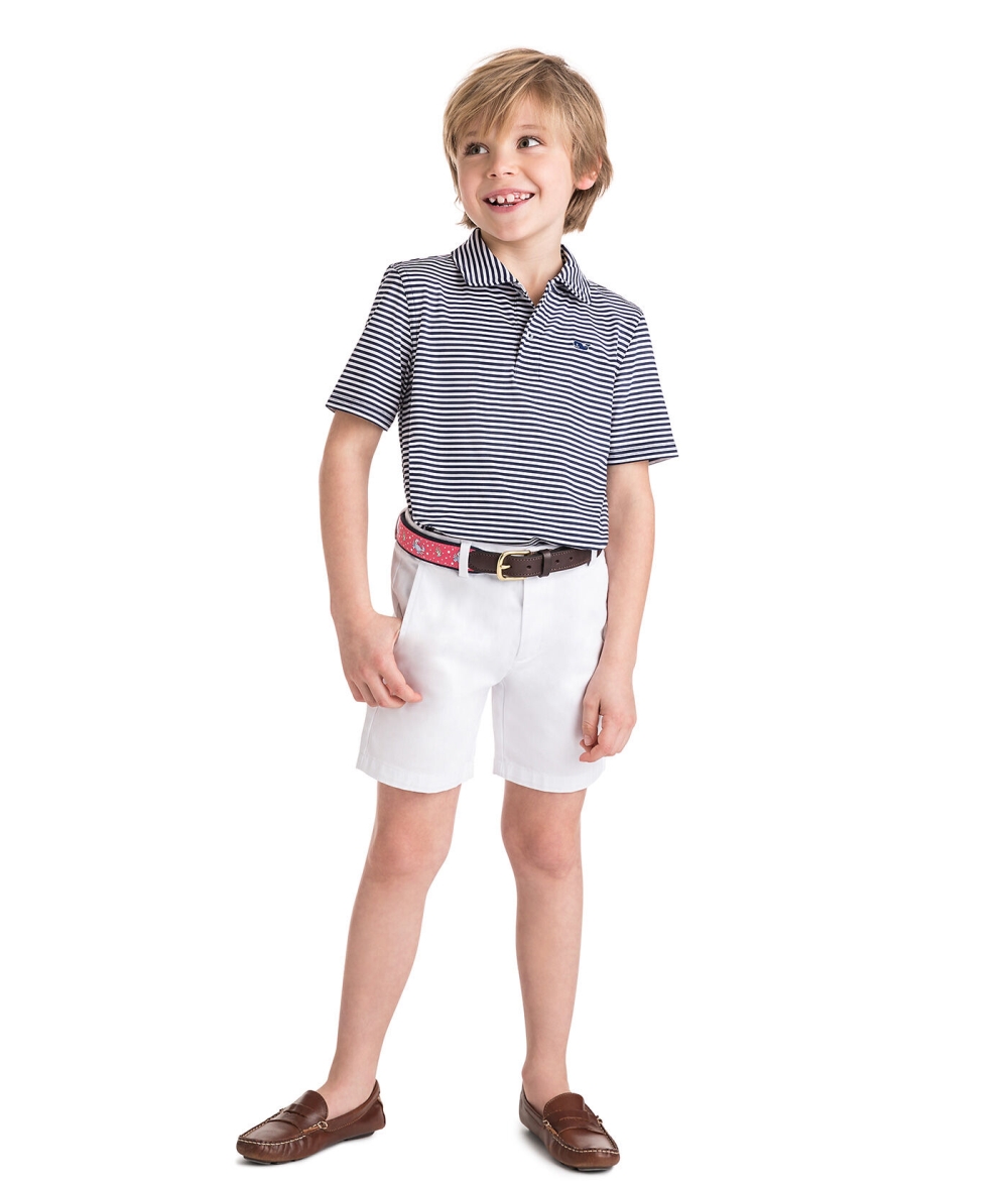 Polos Vineyard Vines Winstead Stripe Sankaty Performance Polo Niños Azules | KFW-021784