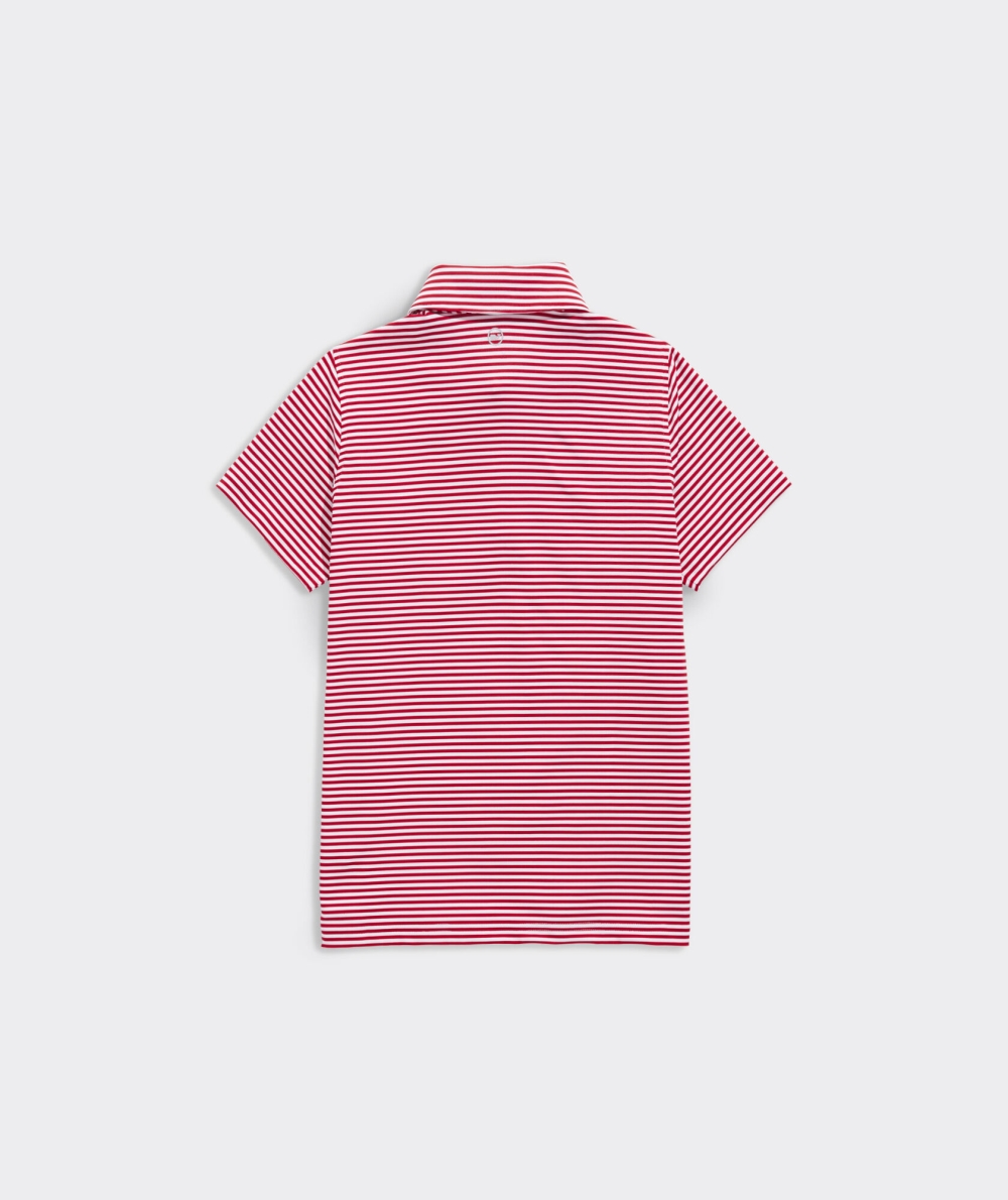 Polos Vineyard Vines Winstead Stripe Sankaty Performance Polo Niños Rojos | RIZ-649230