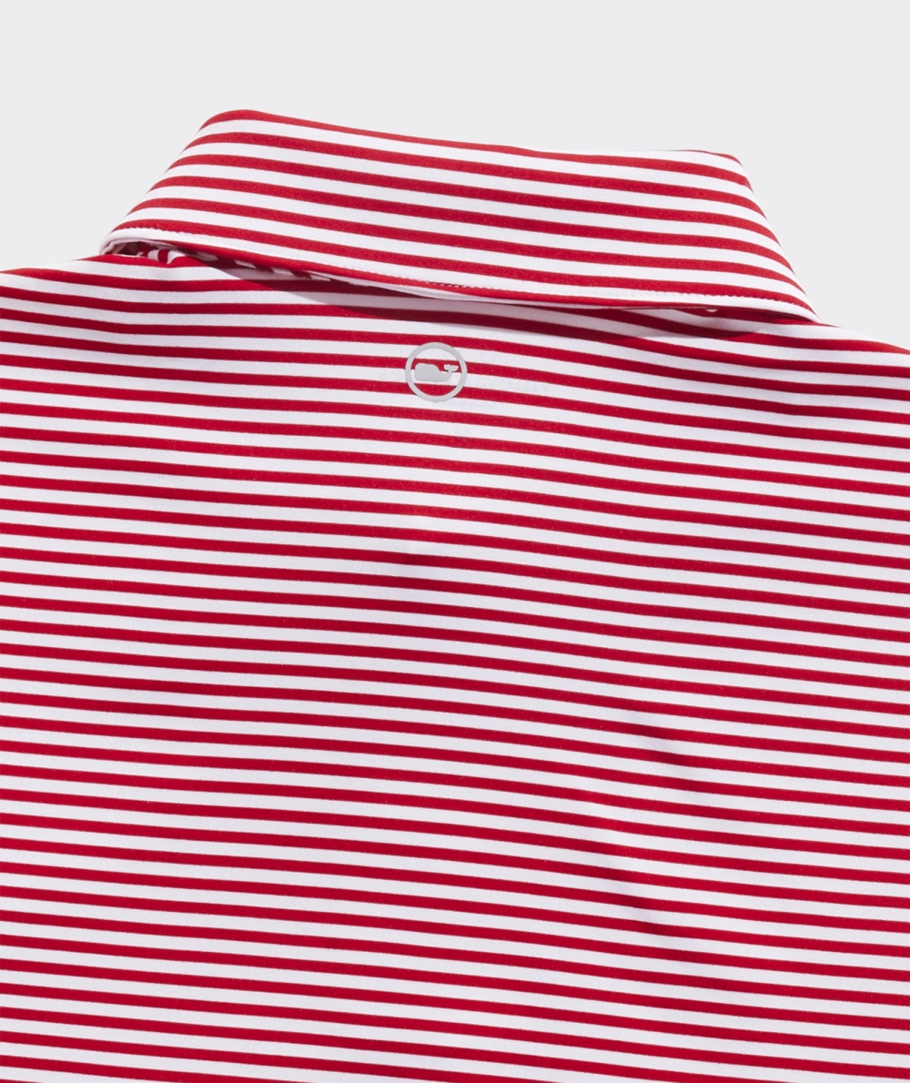 Polos Vineyard Vines Winstead Stripe Sankaty Performance Polo Niños Rojos | RIZ-649230