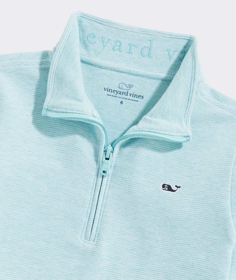 Pullovers Vineyard Vines Boys Saltwater Quarter-Zip Niños Azules | GXE-026854