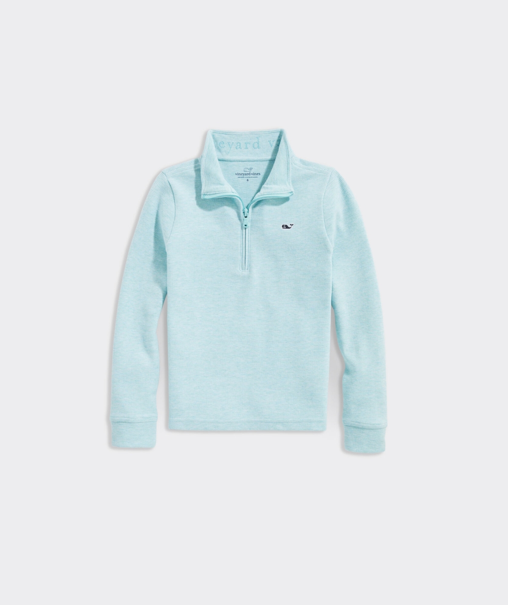 Pullovers Vineyard Vines Boys Saltwater Quarter-Zip Niños Azules | GXE-026854