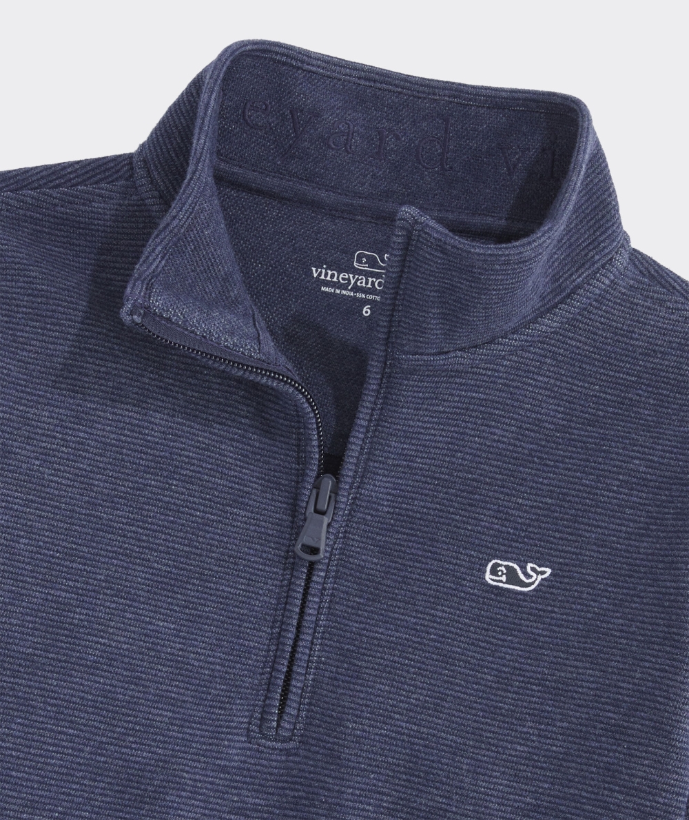 Pullovers Vineyard Vines Boys Saltwater Quarter-Zip Niños Azules | LZD-876124