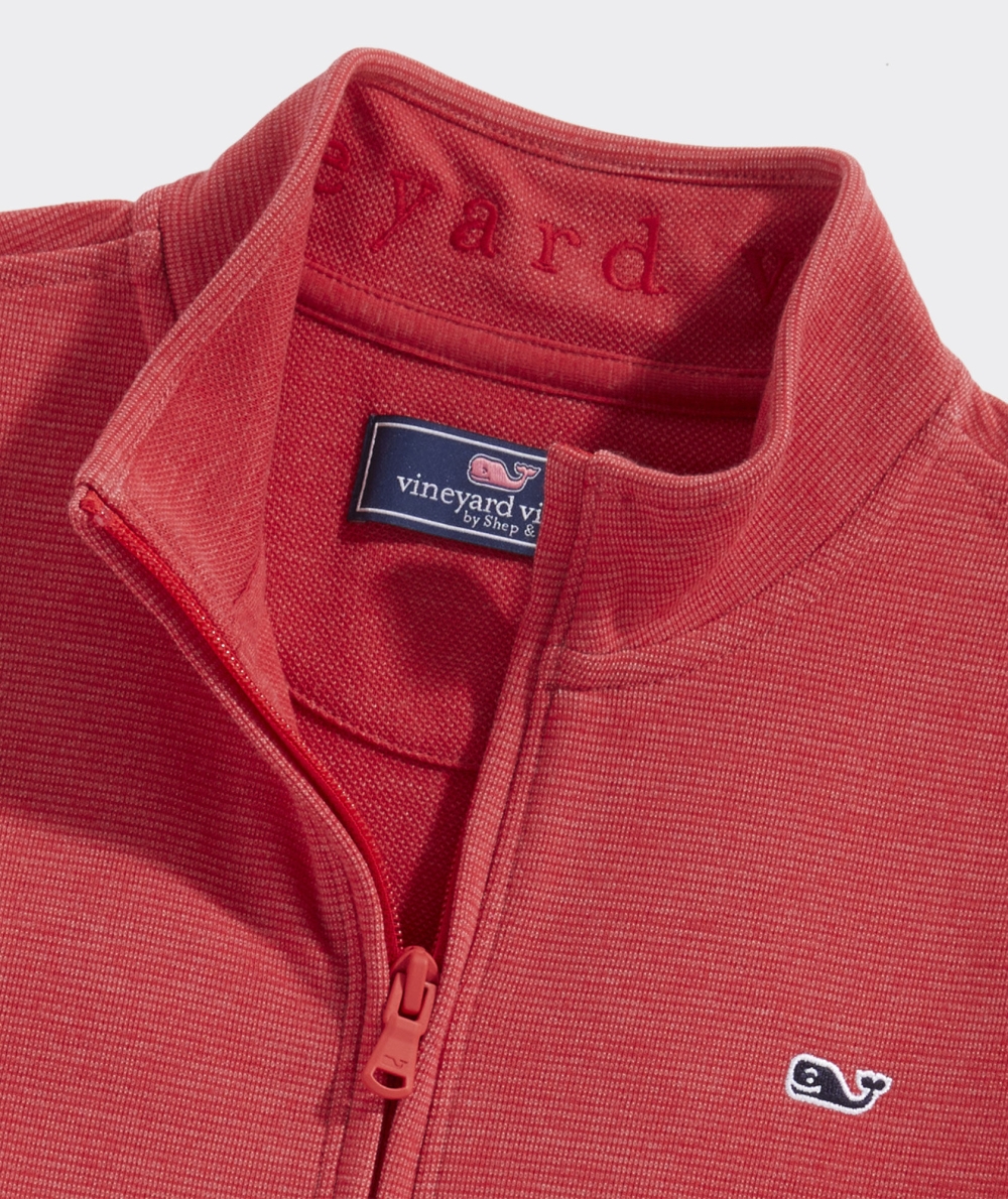 Pullovers Vineyard Vines Saltwater Quarter-Zip Niños Rojos | EAN-614903