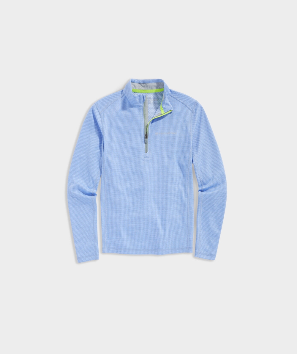 Pullovers Vineyard Vines Sankaty Quarter-Zip Niños Calm Waters | QOT-183546