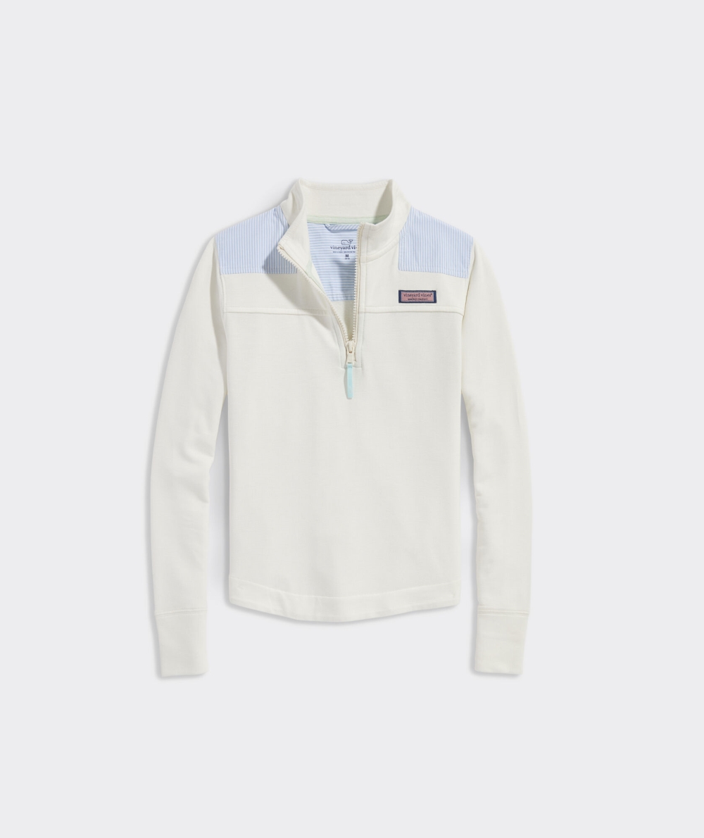 Sudaderas Vineyard Vines A Rayas Shoulder Dreamcloth® Relaxed Shep Shirt™ Niños Pina Colada | GOP-619483