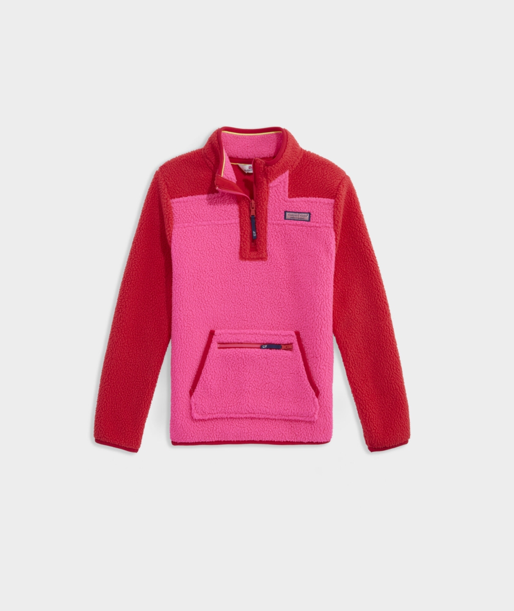 Sudaderas Vineyard Vines Colorblock SuperShep™ Niños Rosas | UCA-712958