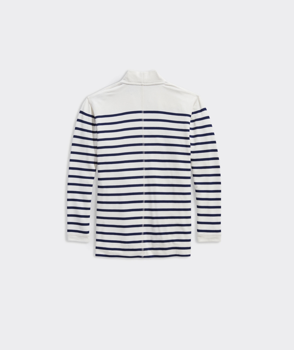 Sudaderas Vineyard Vines Dreamcloth A Rayas Open Cardigan Niños Azul Marino | CRK-214085