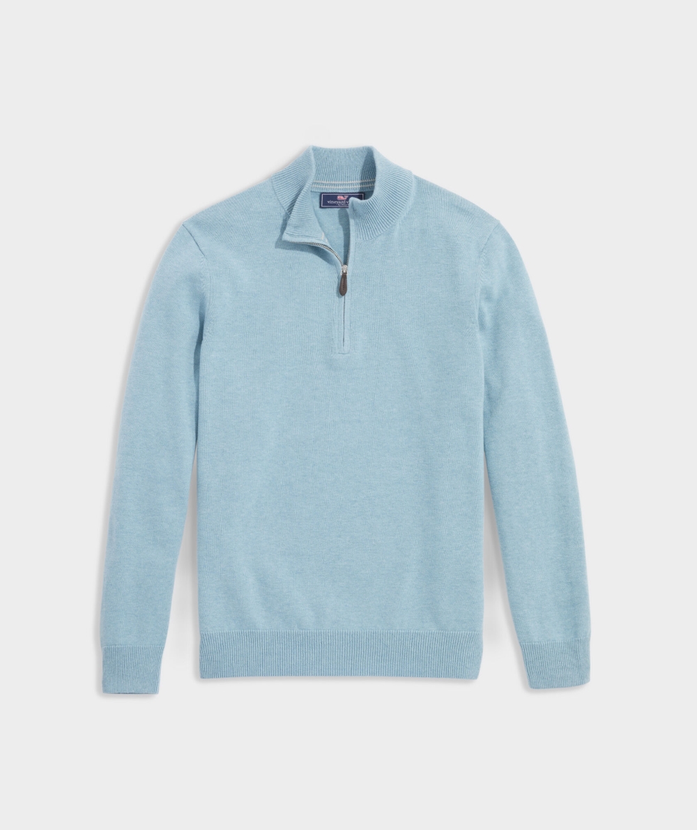 Suéteres Vineyard Vines Boathouse Quarter-Zip Sueter Hombre Azules | WLJ-063972