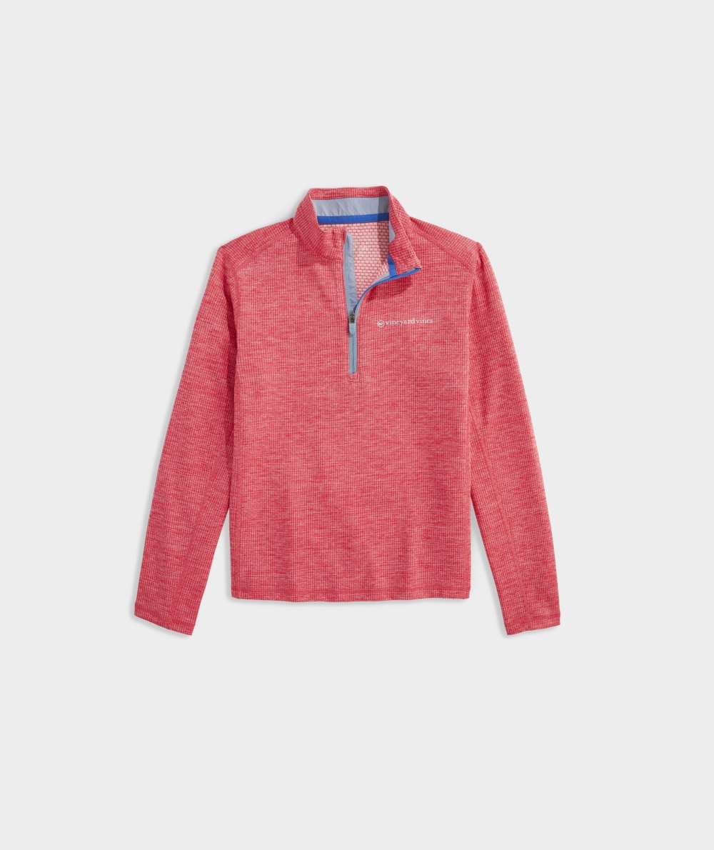 Suéteres Vineyard Vines Sankaty Quarter-Zip Niños Rojos | EMV-253891