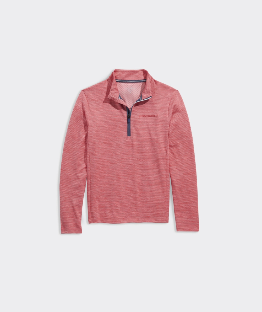 Suéteres Vineyard Vines Sankaty Quarter-Zip Niños Rojos | LAW-397860