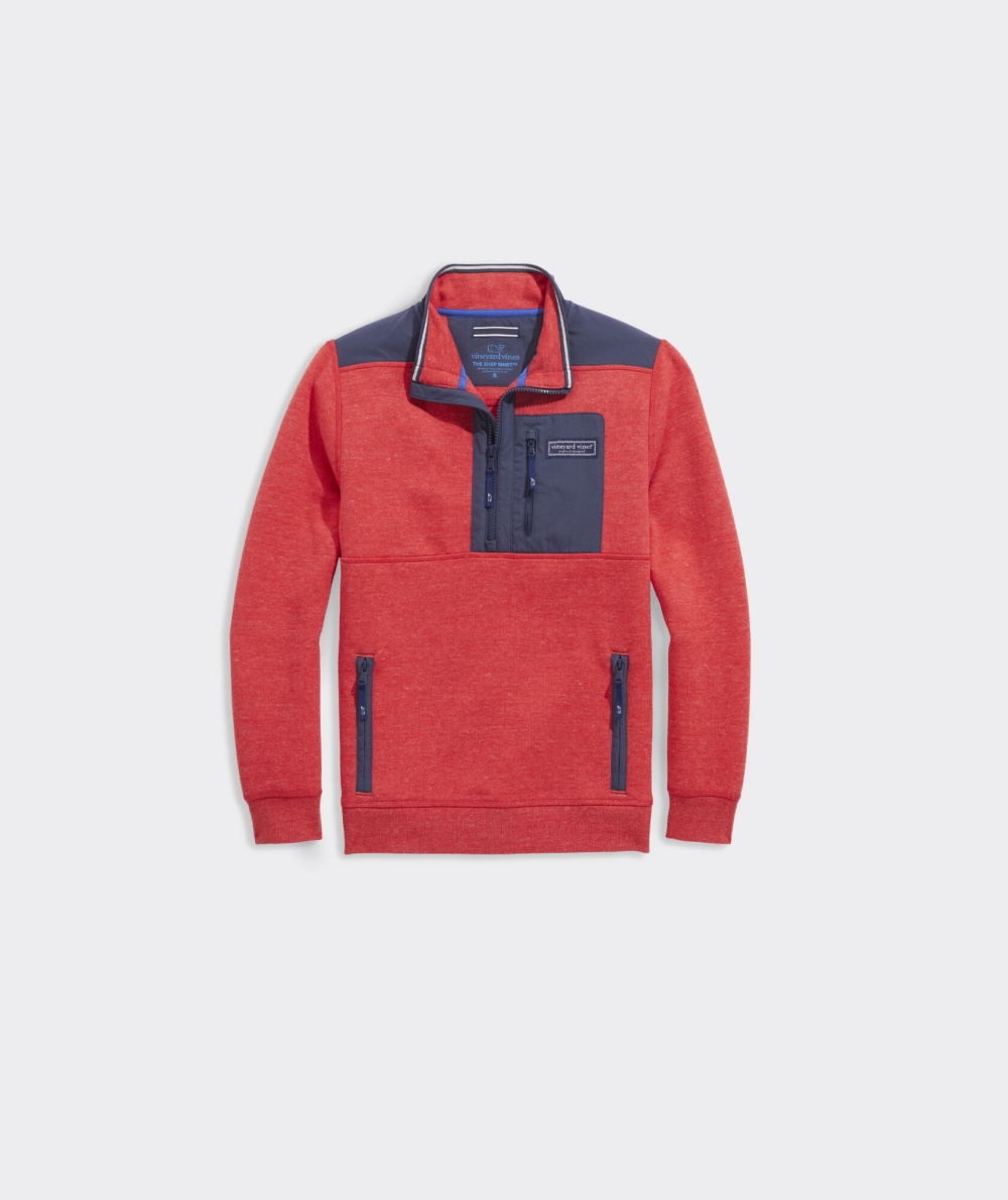 Suéteres Vineyard Vines Sherpa Fleece SuperShep™ Niños Rojos | QFJ-172934