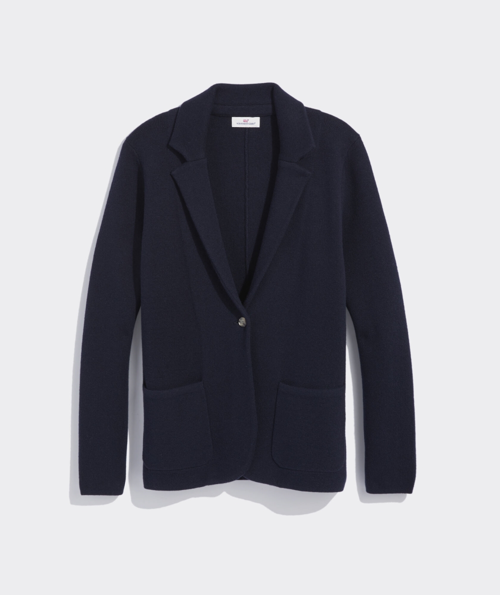 Suéteres Vineyard Vines Sueter Blazer Mujer Azules | HQD-483217