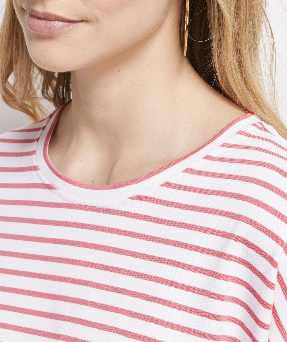 Tees Vineyard Vines A Rayas Deluxe Tee Mujer Stripes | LBA-648932