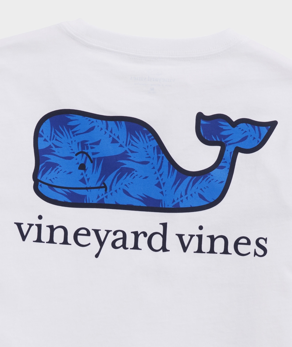 Tees Vineyard Vines Breezy Palm Whale Corta-Sleeve Pocket Tee Niños Blancos | ZBY-245971