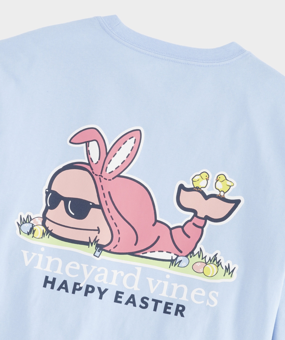 Tees Vineyard Vines Bunny Suit Whale Long-Sleeve Pocket Tee Hombre Azules | DON-865279