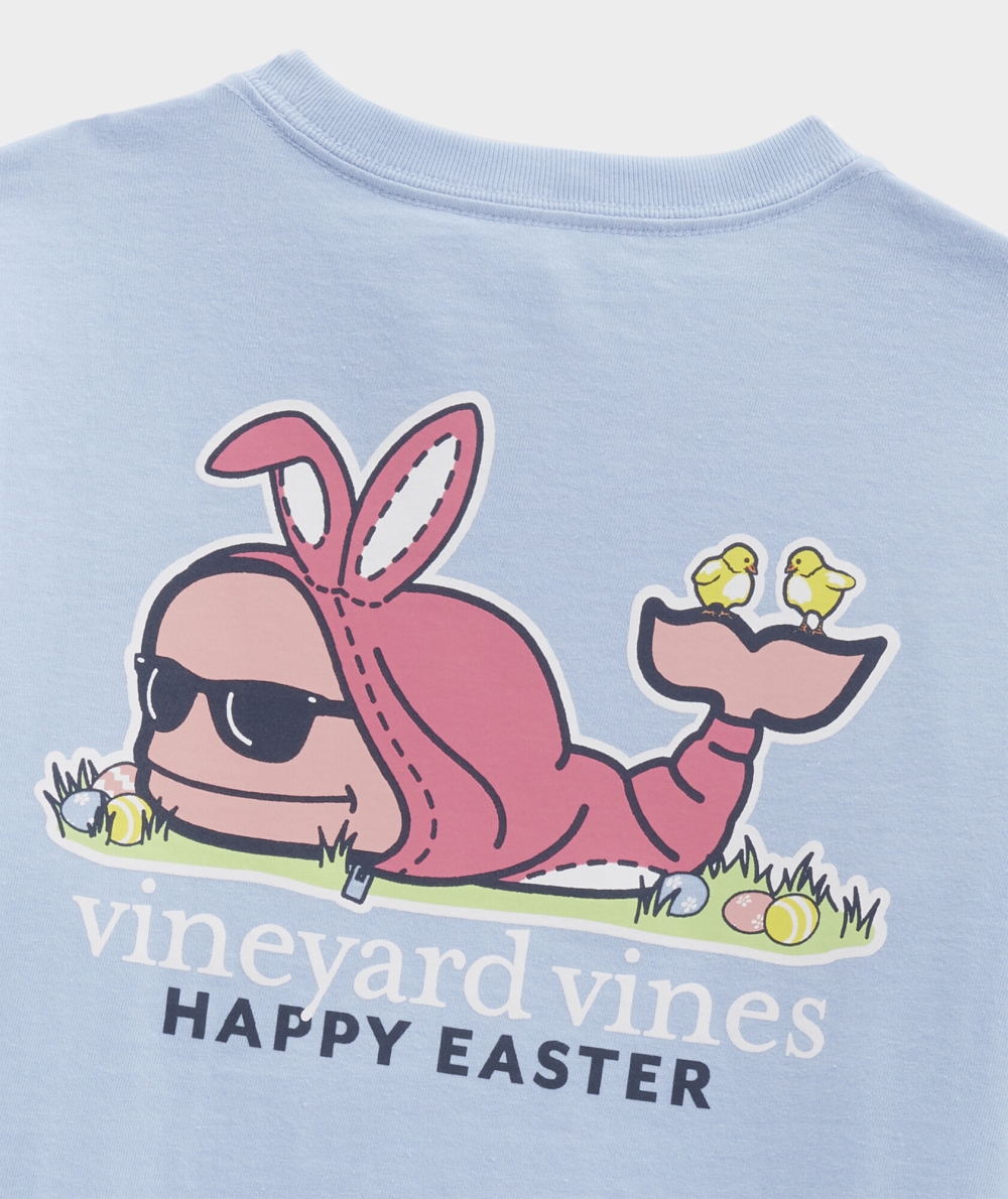 Tees Vineyard Vines Bunny Suit Whale Long-Sleeve Pocket Tee Niños Azules | PBC-052874