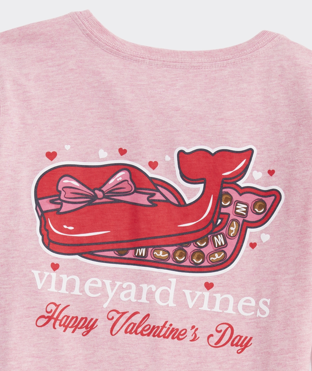 Tees Vineyard Vines Chocolate Whale Box Long-Sleeve Pocket Tee Niños Rosas | HRC-640385