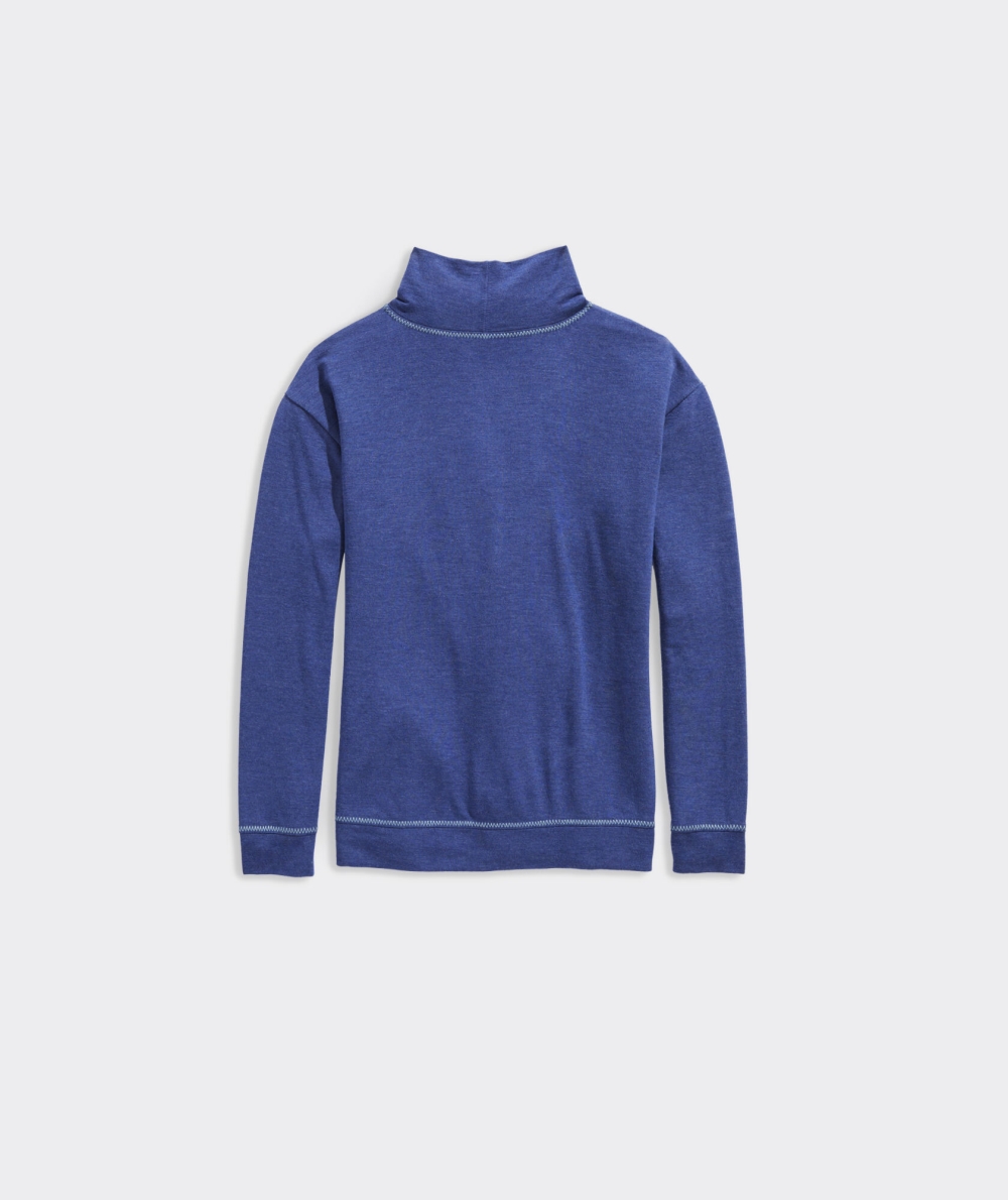 Tees Vineyard Vines Dreamcloth Funnel Neck Top Niños Azules | HMF-439601