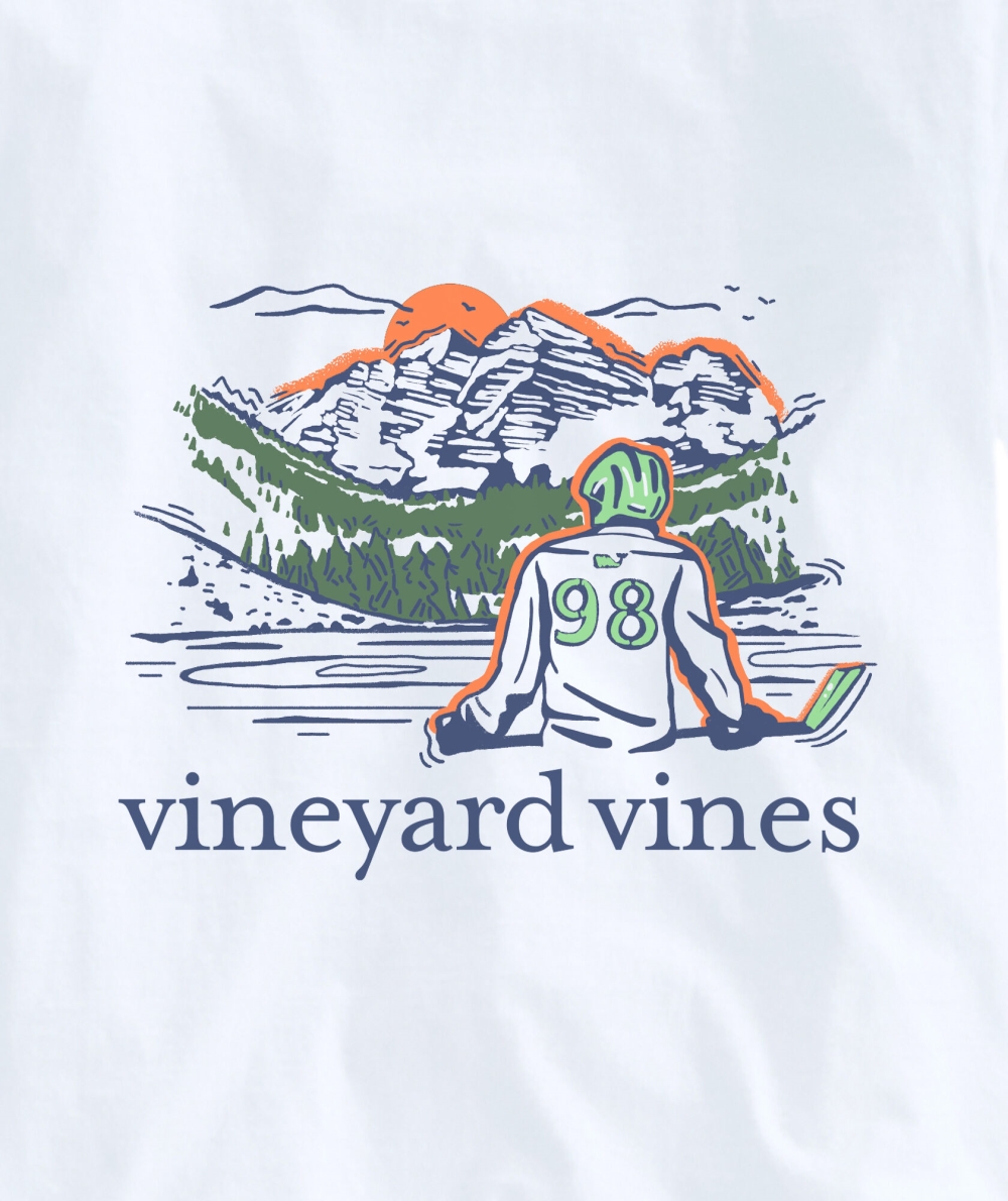 Tees Vineyard Vines Hockey Pond Long-Sleeve Pocket Tee Hombre Blancos | XMS-431967