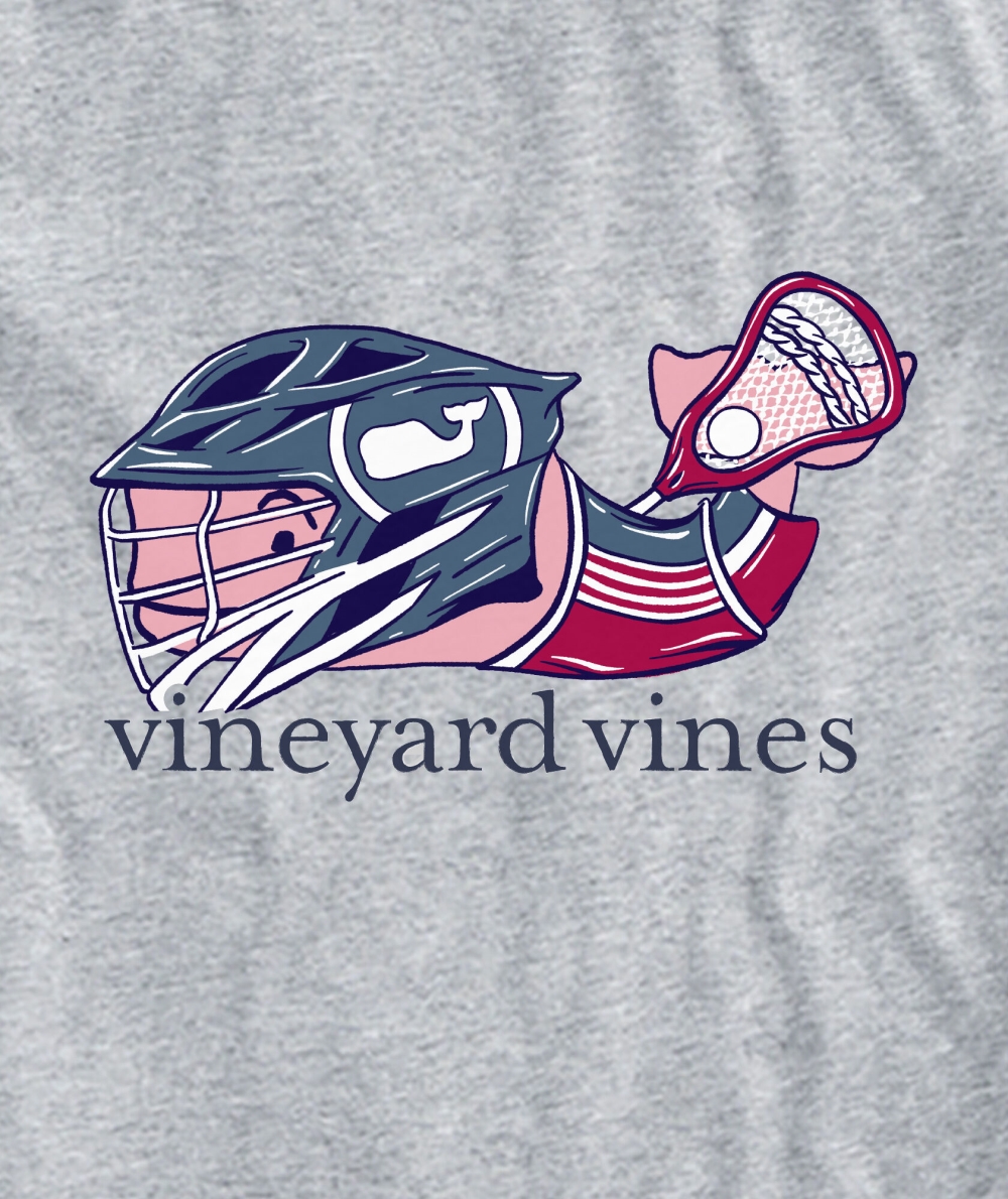 Tees Vineyard Vines LAX Whale Long-Sleeve Pocket Tee Hombre Grises | EQV-293586