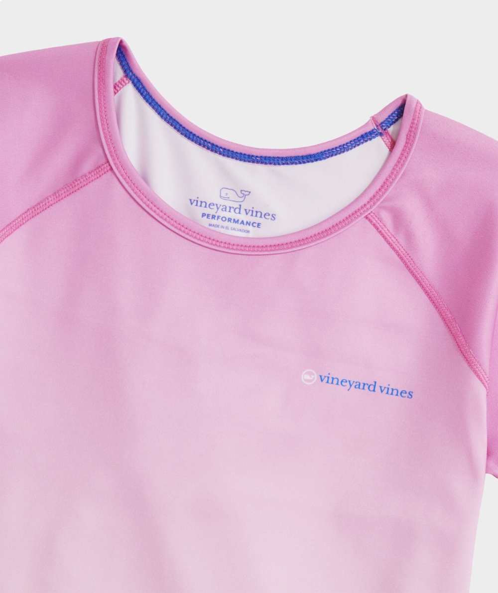 Tees Vineyard Vines Ombré Performance Tee Niños Rosas | TNG-834791