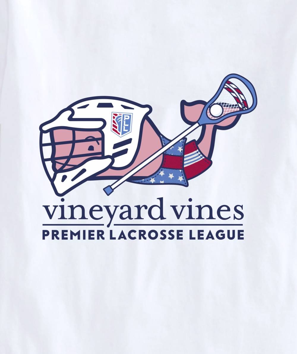 Tees Vineyard Vines Premier Lacrosse League Lax Whale Corta-Sleeve Pocket Tee Hombre Blancos | FEC-291657