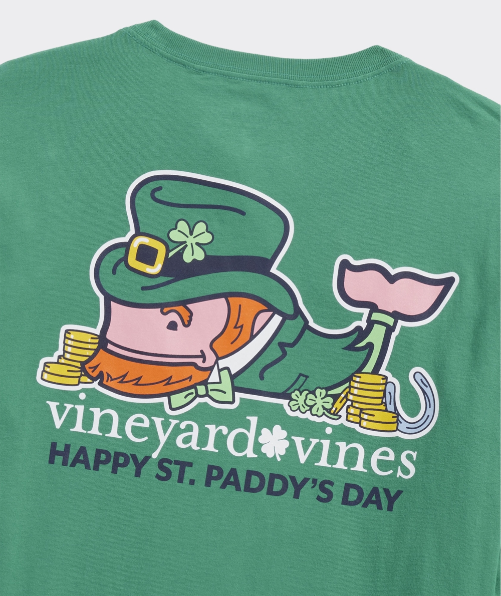 Tees Vineyard Vines St. Patrick's Day Whale Long-Sleeve Pocket Tee Hombre Sea Swell | NUE-457389