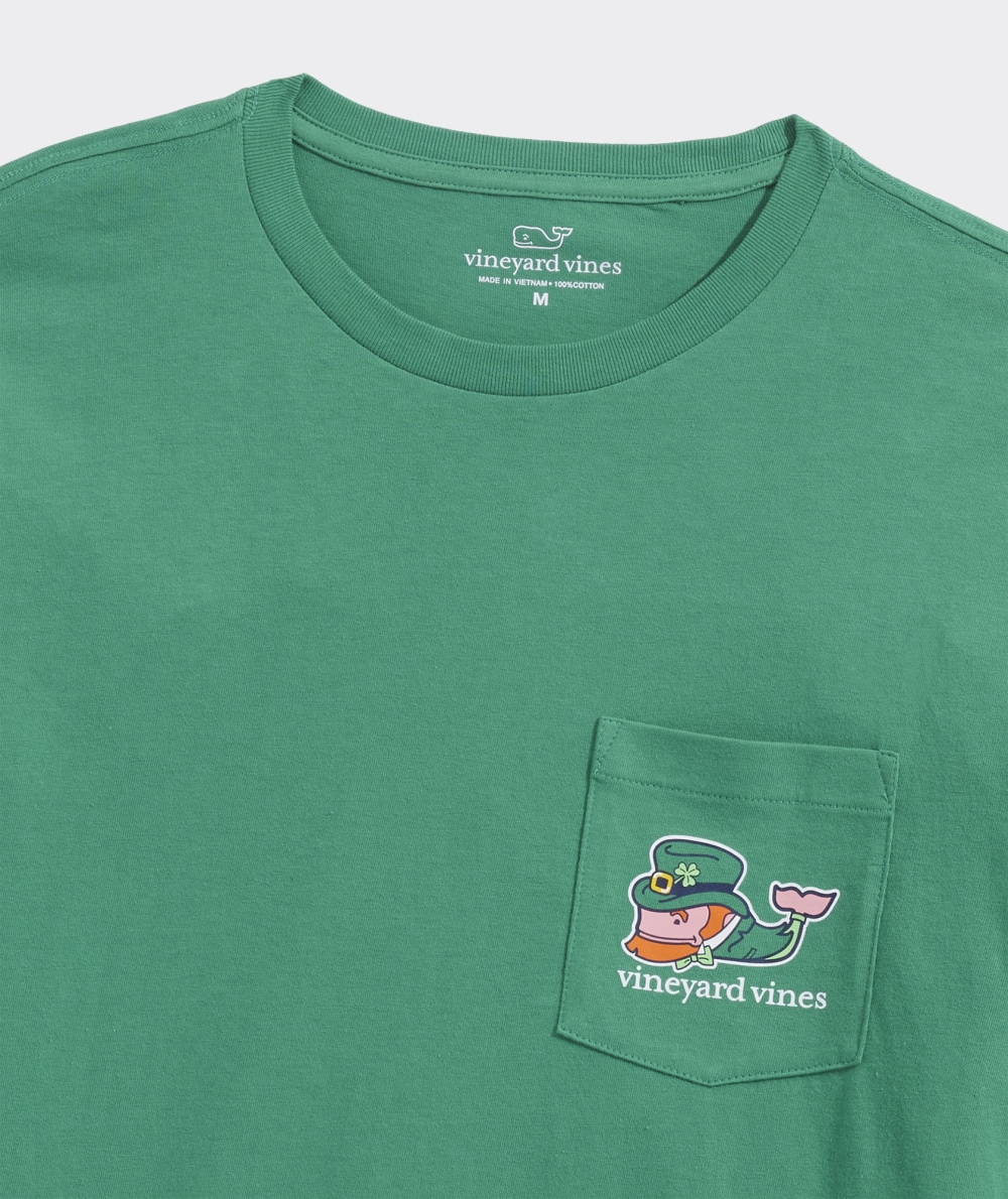 Tees Vineyard Vines St. Patrick's Day Whale Long-Sleeve Pocket Tee Hombre Sea Swell | NUE-457389