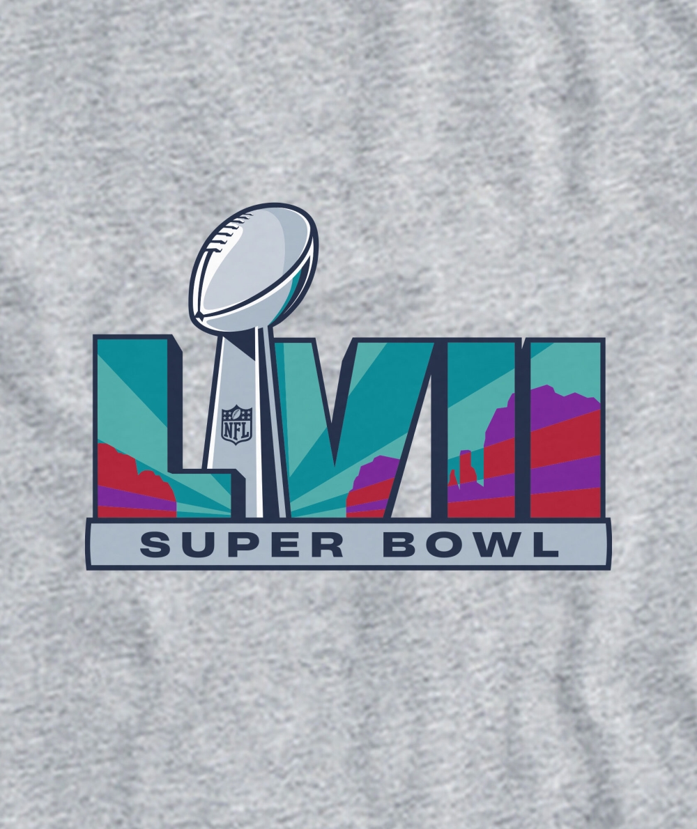 Tops Vineyard Vines Super Bowl LVII Long-Sleeve Pocket Tee Hombre Grises | CGN-843296