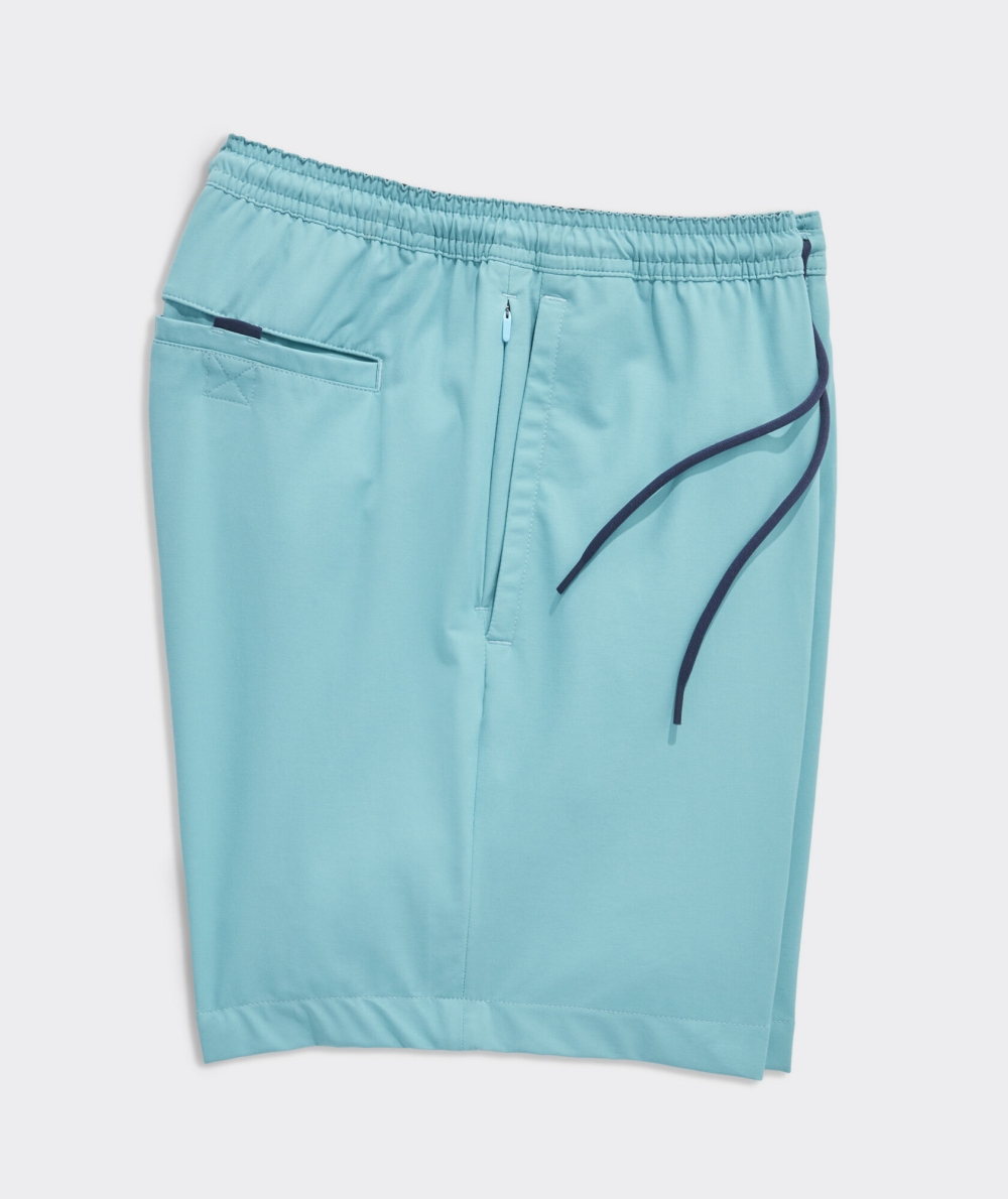 Trajes De Baño Vineyard Vines 7 Inch Forro Híbrido Shorts Hombre Turquesa Claro | WEO-924807