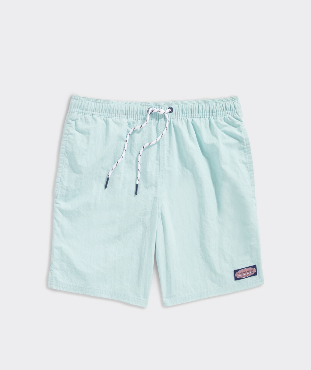 Trajes De Baño Vineyard Vines 7 Inch Island Trunks Hombre Turquesa Claro Azules | OGD-960582