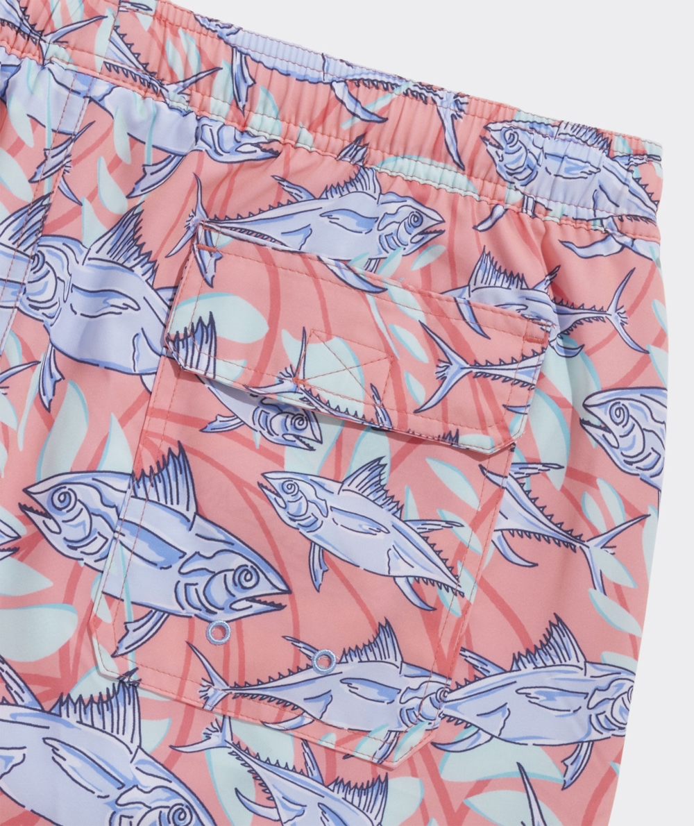 Trajes De Baño Vineyard Vines 7 Inch Printed Chappy Trunks Hombre Chappy Harbour Fish - Mai Tai | GKC-702395