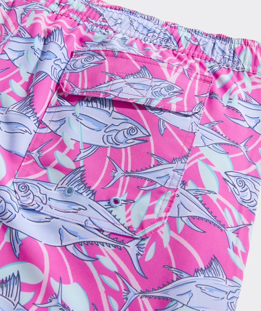 Trajes De Baño Vineyard Vines 7 Inch Printed Chappy Trunks Hombre Chappy Harbour Fish - Paradise Punch | JAV-034971