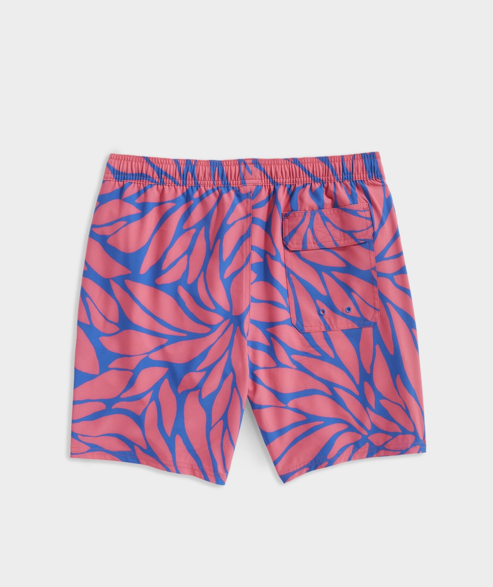 Trajes De Baño Vineyard Vines 7 Inch Printed Chappy Trunks Hombre Rojos | SIT-258067