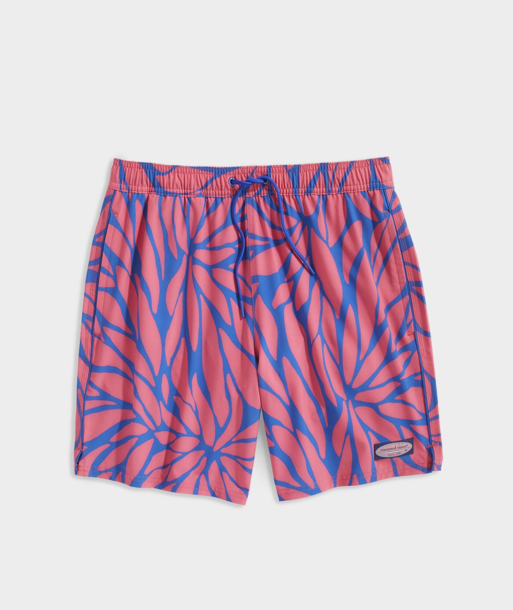 Trajes De Baño Vineyard Vines 7 Inch Printed Chappy Trunks Hombre Rojos | SIT-258067