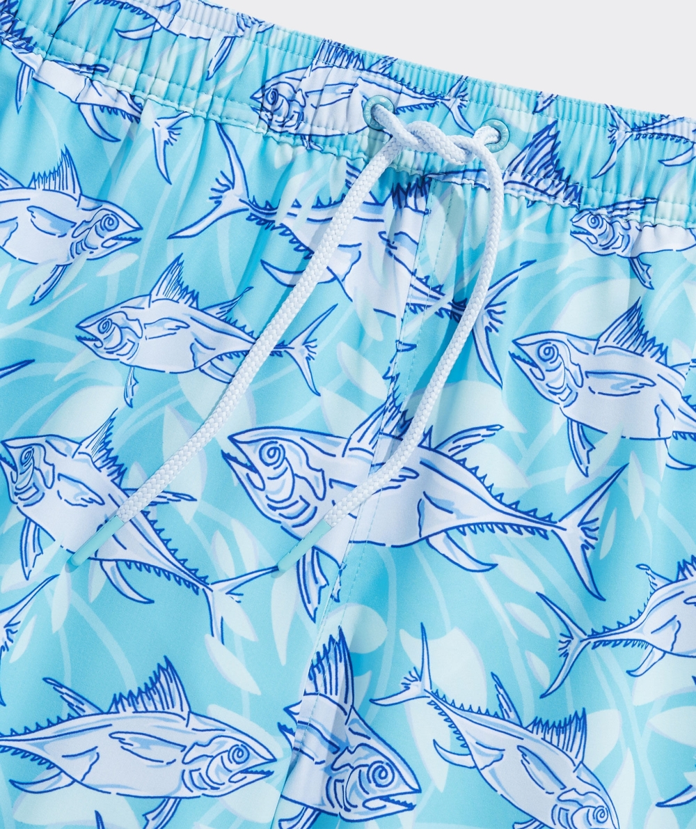 Trajes De Baño Vineyard Vines 7 Inch Printed Chappy Trunks Hombre Chappy Harbour Fish - Sea Grove | WAX-071364