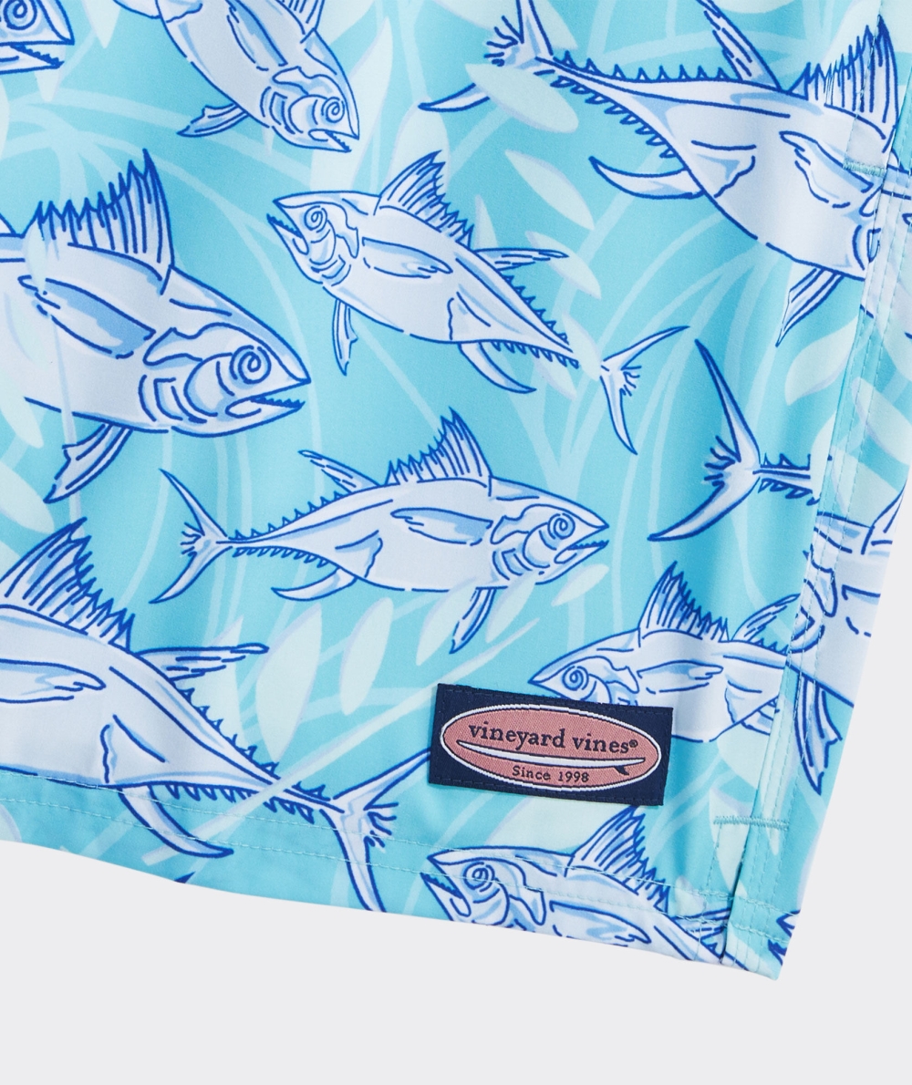 Trajes De Baño Vineyard Vines 7 Inch Printed Chappy Trunks Hombre Chappy Harbour Fish - Sea Grove | WAX-071364