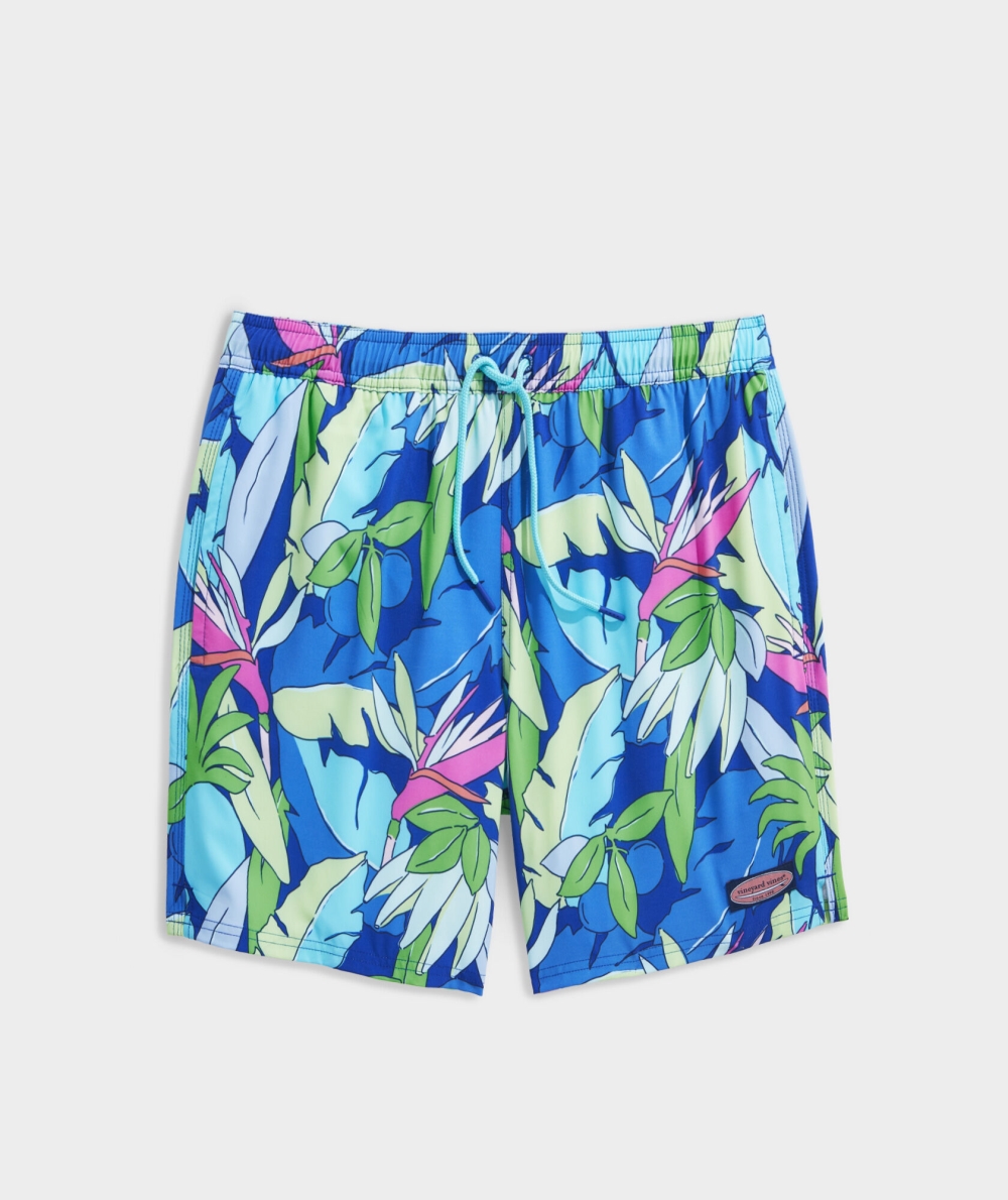 Trajes De Baño Vineyard Vines 7 Inch Printed Chappy Trunks Hombre Azules | YAL-852360