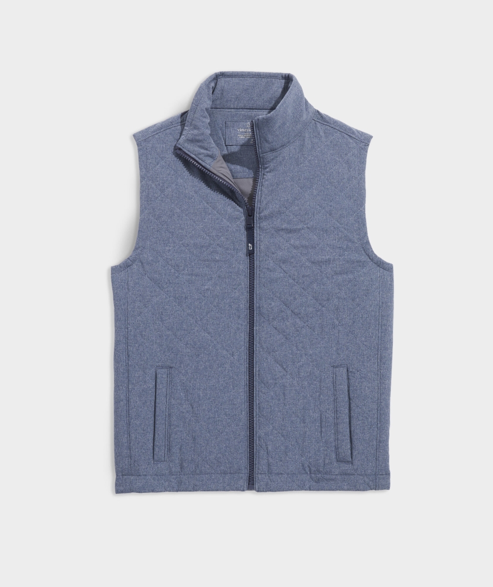 Vests Vineyard Vines Boys Stretch Dorset Acolchado Vest Niños Azules | GHP-480613