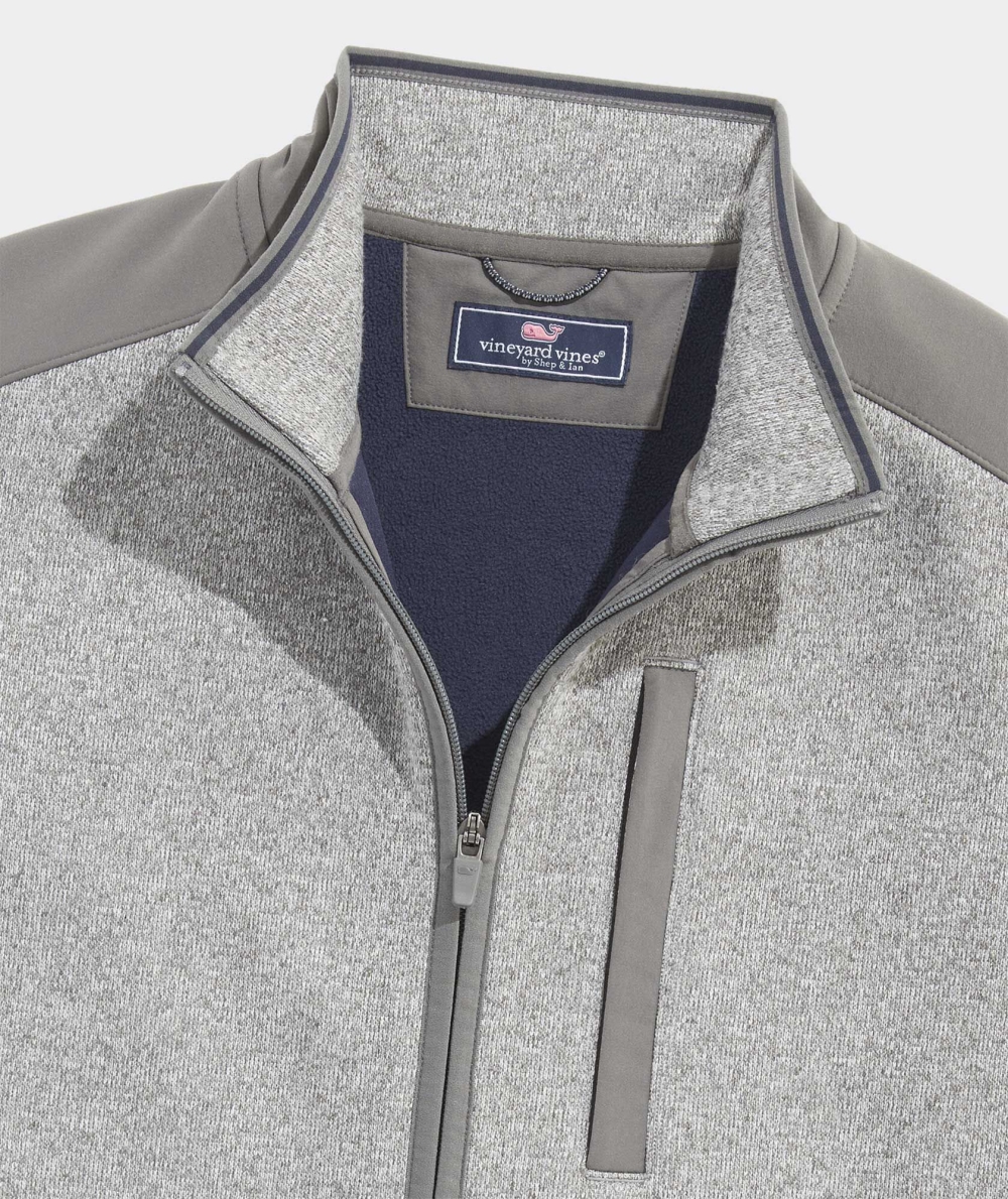 Vests Vineyard Vines Mountain Sueter Fleece Vest Hombre Grises | GMV-843169