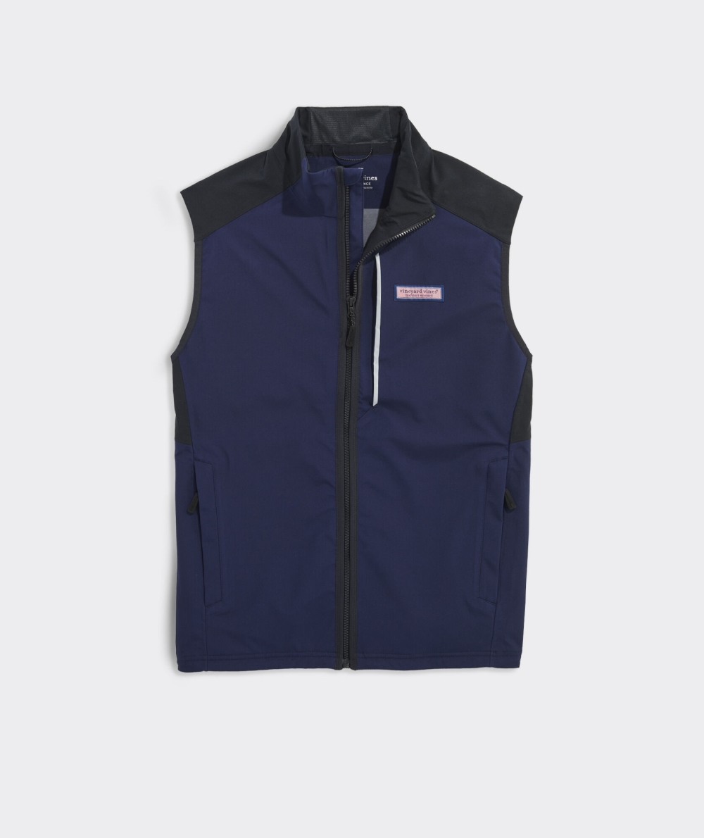 Vests Vineyard Vines Nor\'Easter Sailing Vest Hombre Azul Marino | VYE-281340