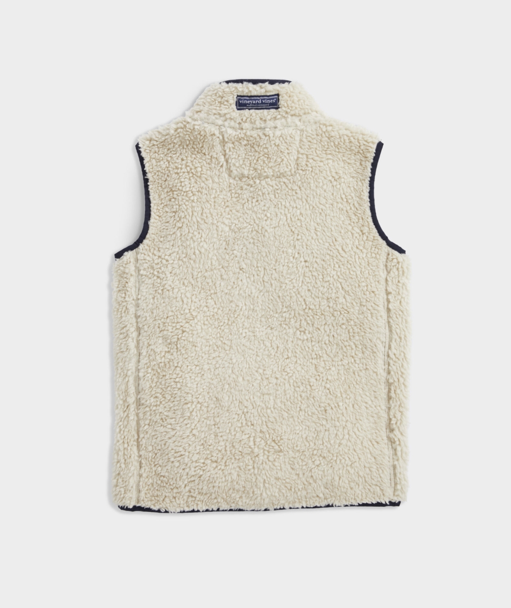 Vests Vineyard Vines Sherpa Fleece Vest Niños Grises | FQJ-731908