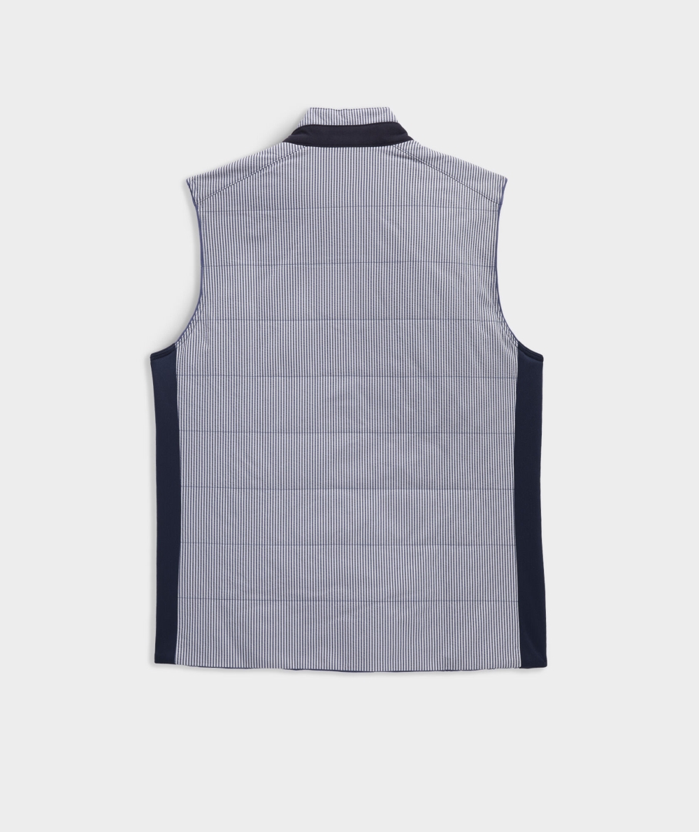 Vests Vineyard Vines Wharf Reversible Vest Hombre Ocean Splash | NAY-109576