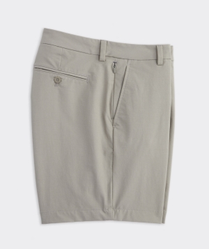 Bermudas Vineyard Vines 7 Inch On-The-Go Shorts Hombre Kaki | TCE-570981