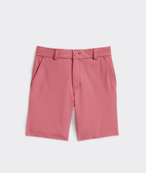 Bermudas Vineyard Vines On-The-Go Shorts Niños Rojos | AEH-982305