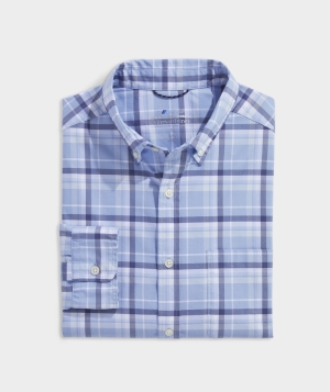 Camisas Vineyard Vines On-The-Go brrrº Plaid Shirt Hombre Blancos | RZT-987123