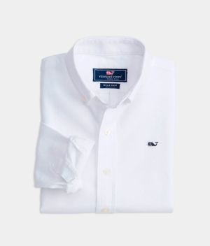 Camisas Vineyard Vines Oxford Solid Shirt Niños Blancos | HQP-726915