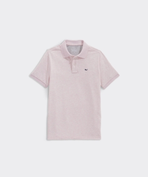 Polos Vineyard Vines Edgartown Pique Polo Niños Rosas | ICP-905726