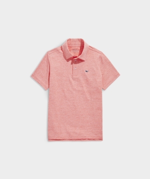 Polos Vineyard Vines St. Jean Stripe Sankaty Polo Niños Blancos | UNE-309158